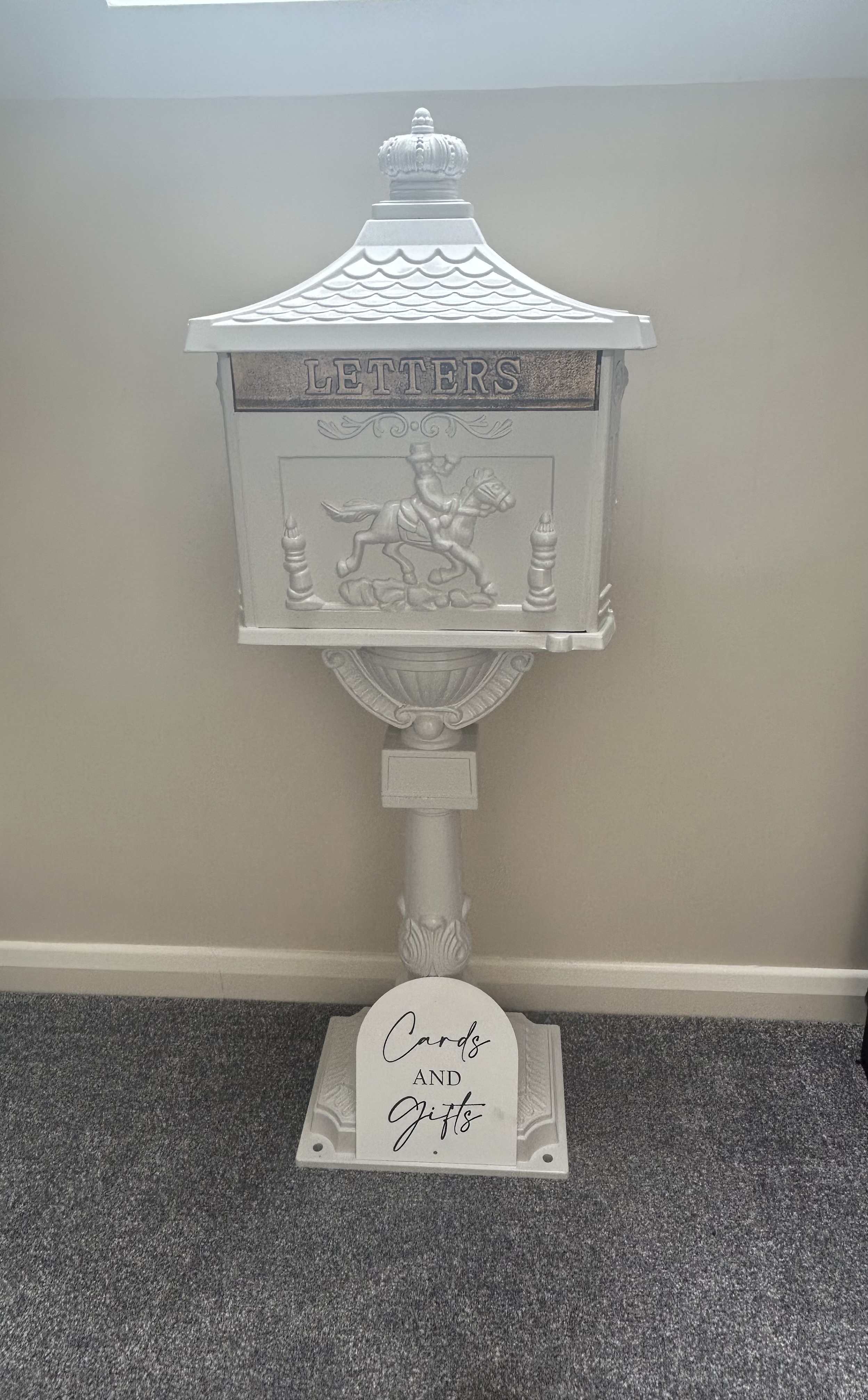 Elegant wedding cards and gifts postbox Cork